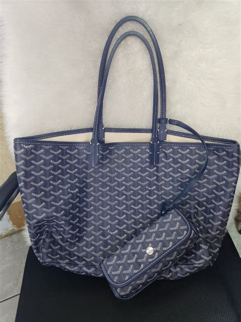 goyard dark blue|navy blue goyard.